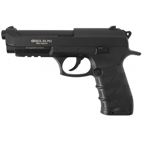 Пневматический пистолет Ekol ES P92 Black 4,5 мм (металл, 3 Дж)