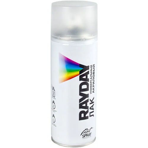 Лак акриловый универсальный Rayday Paint Spray Professional 520 мл матовый