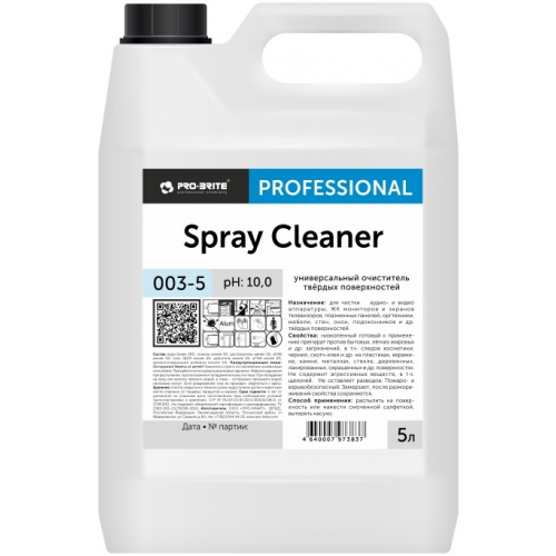 Универсальный очиститель твердых поверхностей Pro-Brite Spray Cleaner 5 л