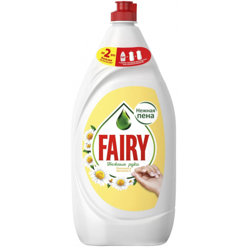 Средство для мытья посуды Fairy Нежные Руки Ромашка и Витамин Е 1.35 л