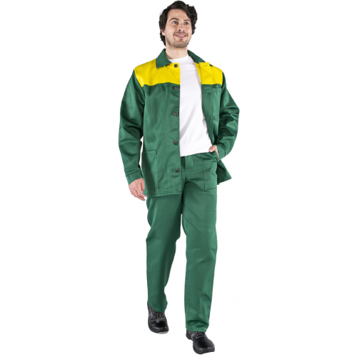 Костюм куртка + брюки Факел-Спецодежда Стандарт 44 46 182 188 желтый/зеленый