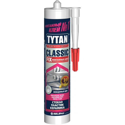 Монтажный клей Титан Professional Classic Fix Стекло Пластик Керамика 310 мл