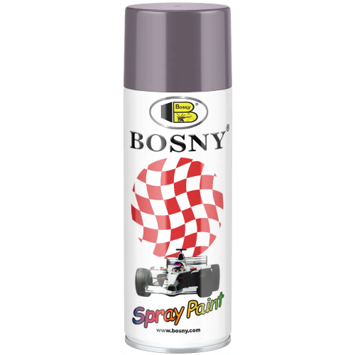 Акриловая спрей краска универсальная Bosny Spray Paint 520 мл светло серая №7011 Light Gray