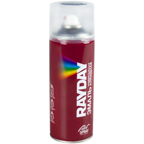 Эмаль универсальная алкидная Rayday Paint Spray Professional 520 мл сигнально синяя RAL 5005 глянцевая