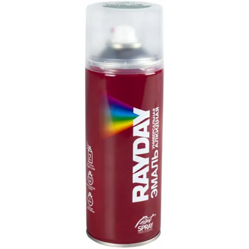 Эмаль универсальная алкидная Rayday Paint Spray Professional 520 мл зеленая RAL 6024 глянцевая