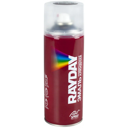 Эмаль универсальная алкидная Rayday Paint Spray Professional 520 мл красно коричневая RAL 8012 глянцевая