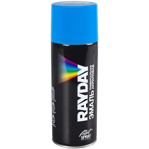 Эмаль универсальная акриловая Rayday Paint Spray Professional 520 мл голубая RAL 5012 глянцевая