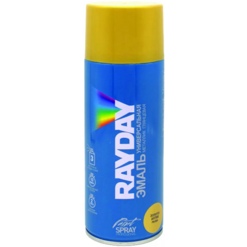 Эмаль универсальная металлик Rayday Paint Spray Professional 520 мл золото антик