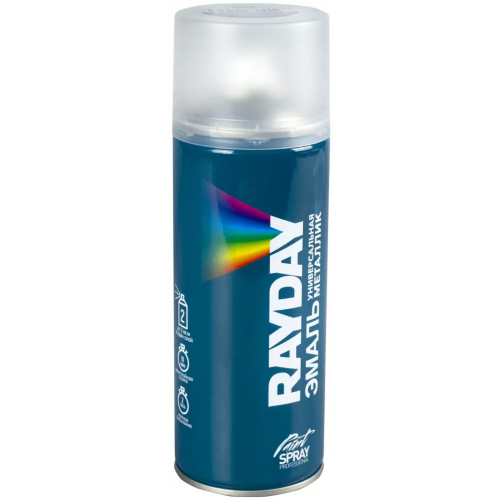 Эмаль универсальная металлик Rayday Paint Spray Professional 520 мл алюминий