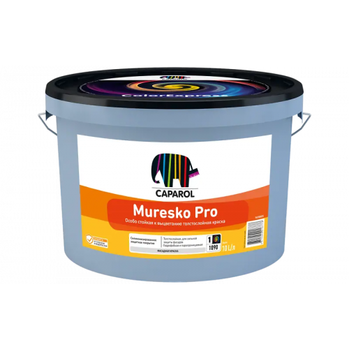 Краска фасадная на основе силиконовой смолы Caparol Muresko Pro 10 л белая