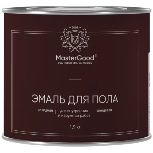 Эмаль для пола Master Good 1.9 кг красно коричневая