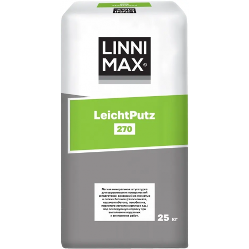 Штукатурка выравнивающая Linnimax Leichtputz 270 25 кг
