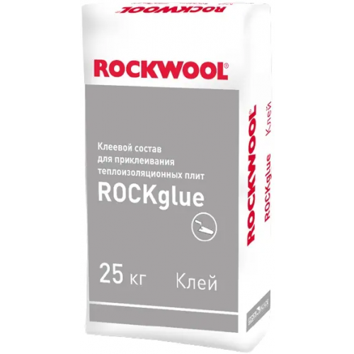 Клеевой состав для приклеивания теплоизоляционных плит Rockwool Rockglue Winter 25 кг