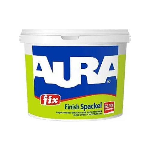 Шпатлевка для стен и потолков акриловая финишная Аура Fix Finish Spackel 1.5 кг