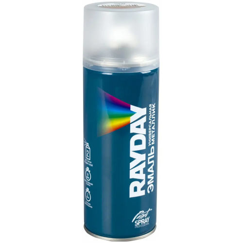 Эмаль универсальная металлик Rayday Paint Spray Professional 520 мл золото