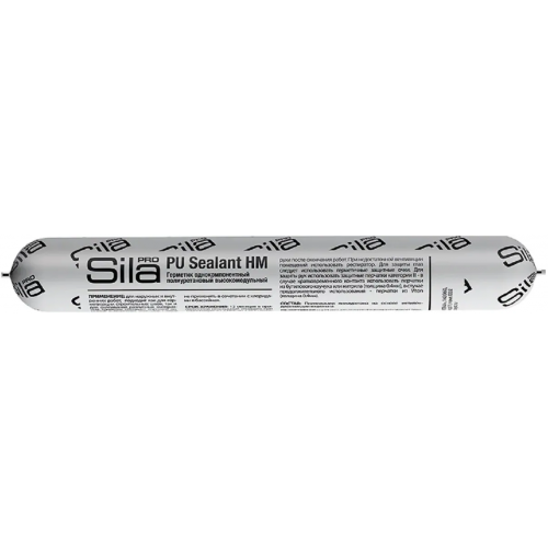 Герметик однокомпонентный полиуретановый высокомодульный Sila Pro PU Sealant HM 600 мл серый RAL 7016