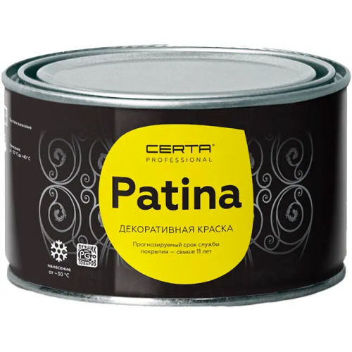 Эмаль декоративная для металла Certa Patina 160 г готическая зелень
