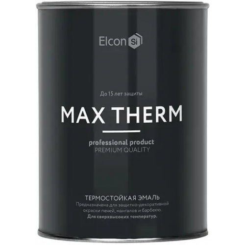 Термостойкая эмаль Elcon Max Therm 800 г коричневая RAL 8017 400 °C