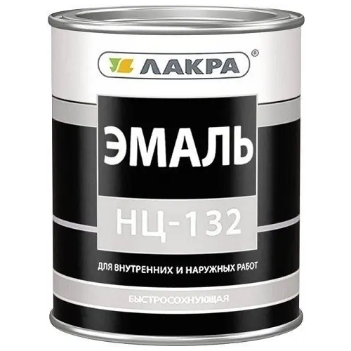 Эмаль быстросохнущая Лакра НЦ 132 0.7 кг красная
