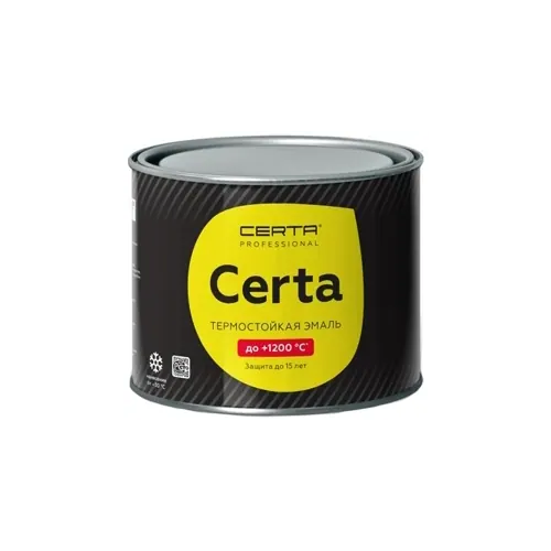 Эмаль термостойкая Certa Professional HS до 1200°C 400 г графит металлик до 800°C