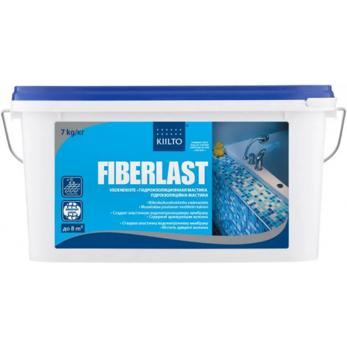 Гидроизоляционная мастика Kiilto Pro Fiberlast 7 кг