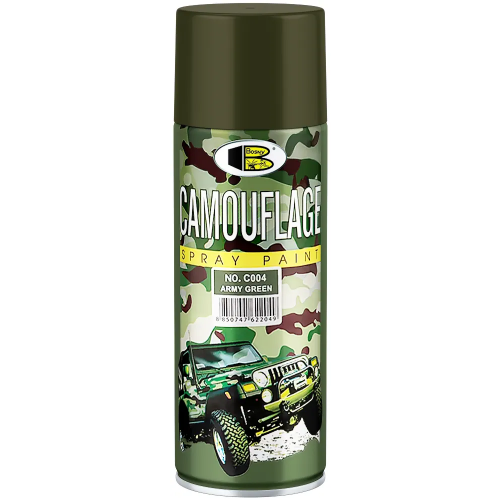 Спрей краска Bosny Camouflage Spray Paint 400 мл армейская зеленая