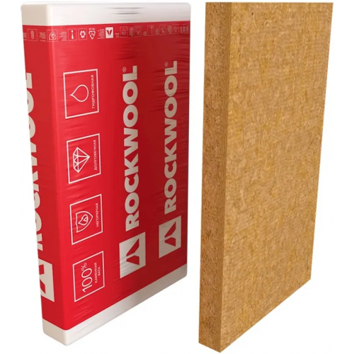 Жесткая гидрофобизированная теплоизоляционная плита Rockwool Руф Баттс В Экстра 0.6*1 м/40 мм