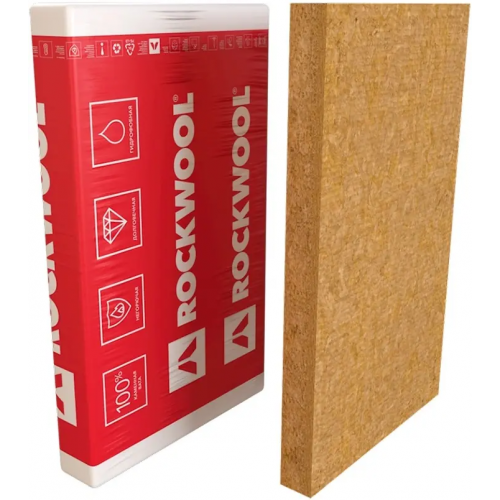 Жесткая гидрофобизированная теплоизоляционная плита Rockwool Руф Баттс В Экстра 0.6*1 м/50 мм