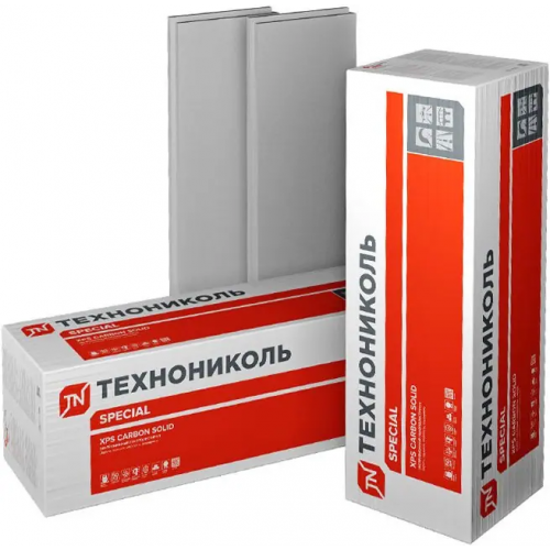 Экструзионный пенополистирол Технониколь XPS Carbon Solid 0.58*1.18 м/50 мм 50 кг/кв.м