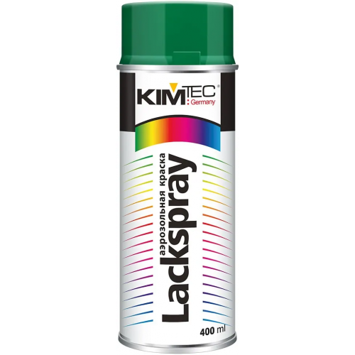 Аэрозольная краска спрей Kim Tec Lackspray 400 мл зеленый RAL 6029 глянцевый