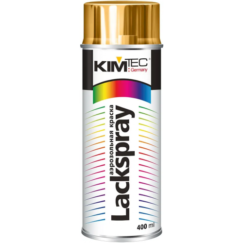 Аэрозольная краска спрей Kim Tec Lackspray 400 мл золото