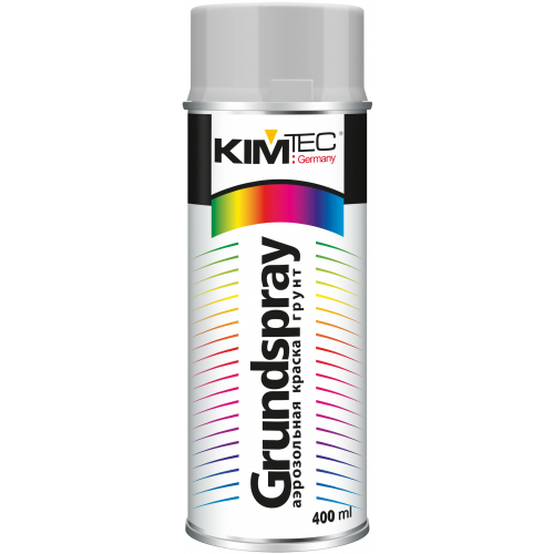 Аэрозольная краска грунт спрей Kim Tec Grundspray 400 мл серый
