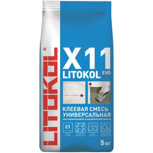 Клеевая смесь для облицовочных плиток Литокол X11 Evo 5 кг