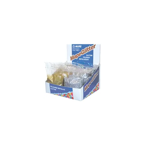 Металлические цветные блестки для затирки Mapei Mapeglitter 100 г голубой