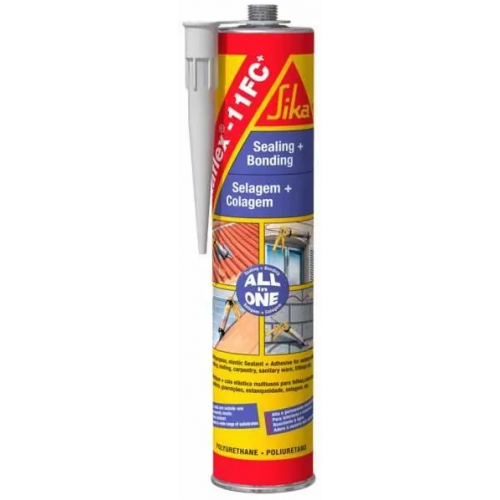 Эластичный шовный герметик и универсальный клей Sika flex 11 FC+ 300 мл черный