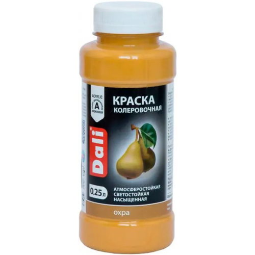 Краска колеровочная акриловая Dali 250 мл охра