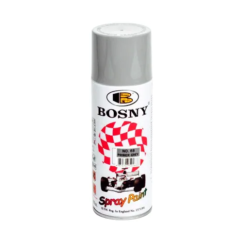 Акриловый спрей грунт Bosny Spray Paint 520 мл серый