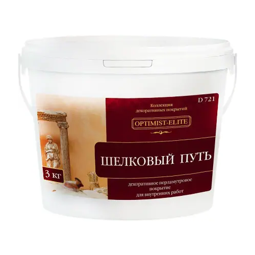 Декоративное покрытие Оптимист Элит D 721 Шелковый Путь 3 кг