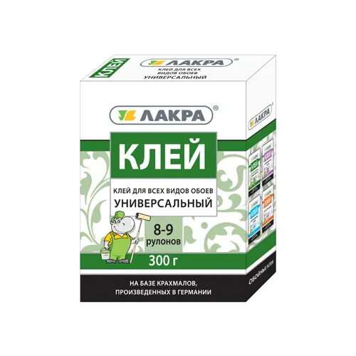 Клей для всех видов обоев универсальный Лакра 300 г