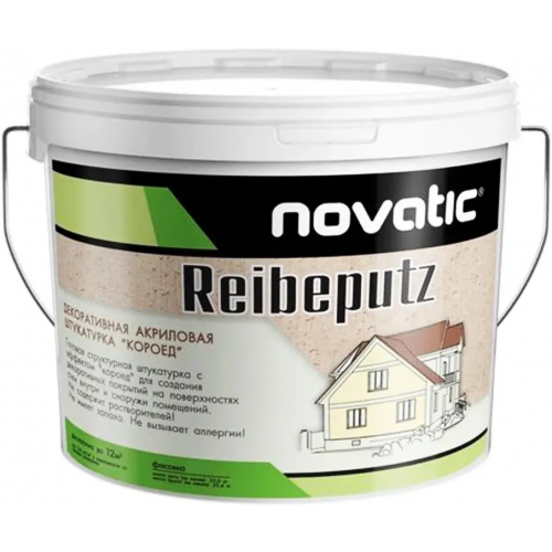 Декоративная структурная акриловая штукатурка короед Feidal Reibeputz 8 кг 2 2.5 мм морозостойкая