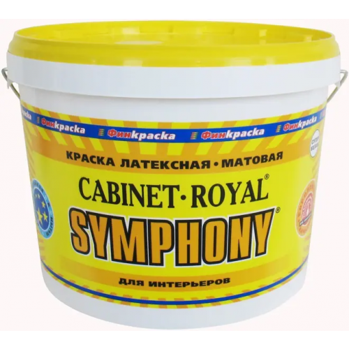 Краска латексная для интерьеров Финкраска Симфония Cabinet Royal 3 л пластик белая