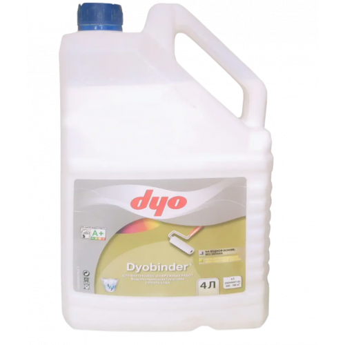 Грунтовка на основе акриловой сополимерной эмульсии DYO Dyobinder 4 л