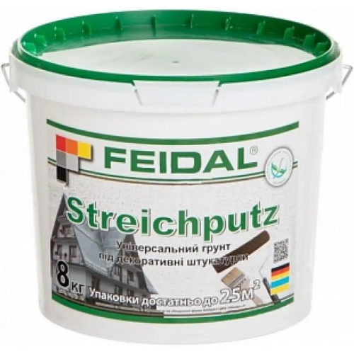 Декоративная акриловая штукатурная краска Feidal Streichputz 8 кг морозостойкая