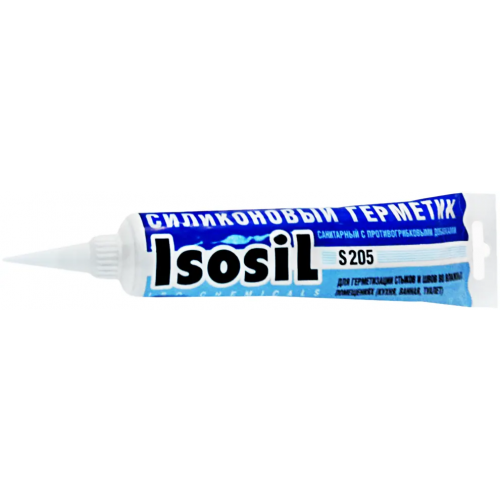 Силиконовый герметик Iso Chemicals Isosil S205 Санитарный 115 мл белый