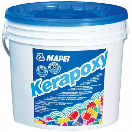 Клей затирка швов эпоксидный Mapei Kerapoxy 10 кг №172 небесно голубая