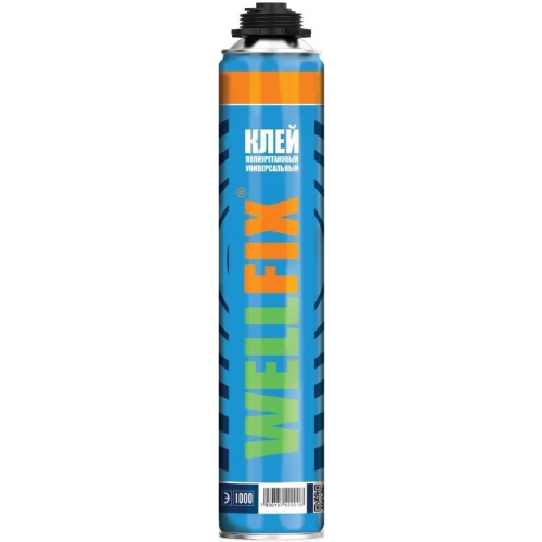 Клей пена профессиональная универсальная Wellfoam Wellfix 1 л
