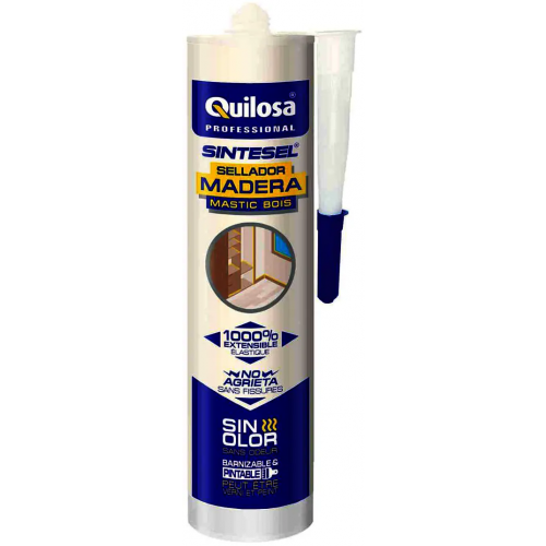 Силиконизированный герметик Quilosa Sintesel Wood Madera 280 мл венге