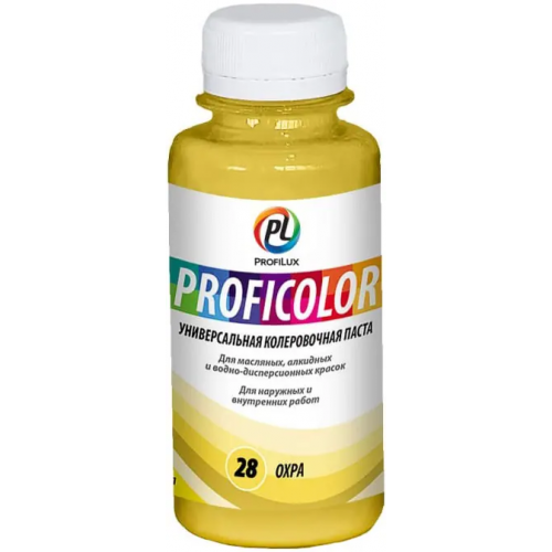 Универсальная колеровочная паста Профилюкс Proficolor 100 мл охра