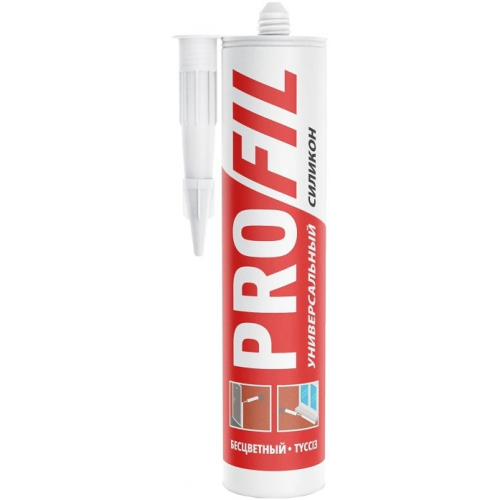 Герметик силиконовый универсальный Soudal Profil Universal Silicone 270 мл бесцветный