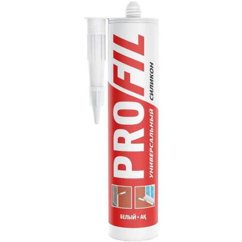 Герметик силиконовый универсальный Soudal Profil Universal Silicone 270 мл белый